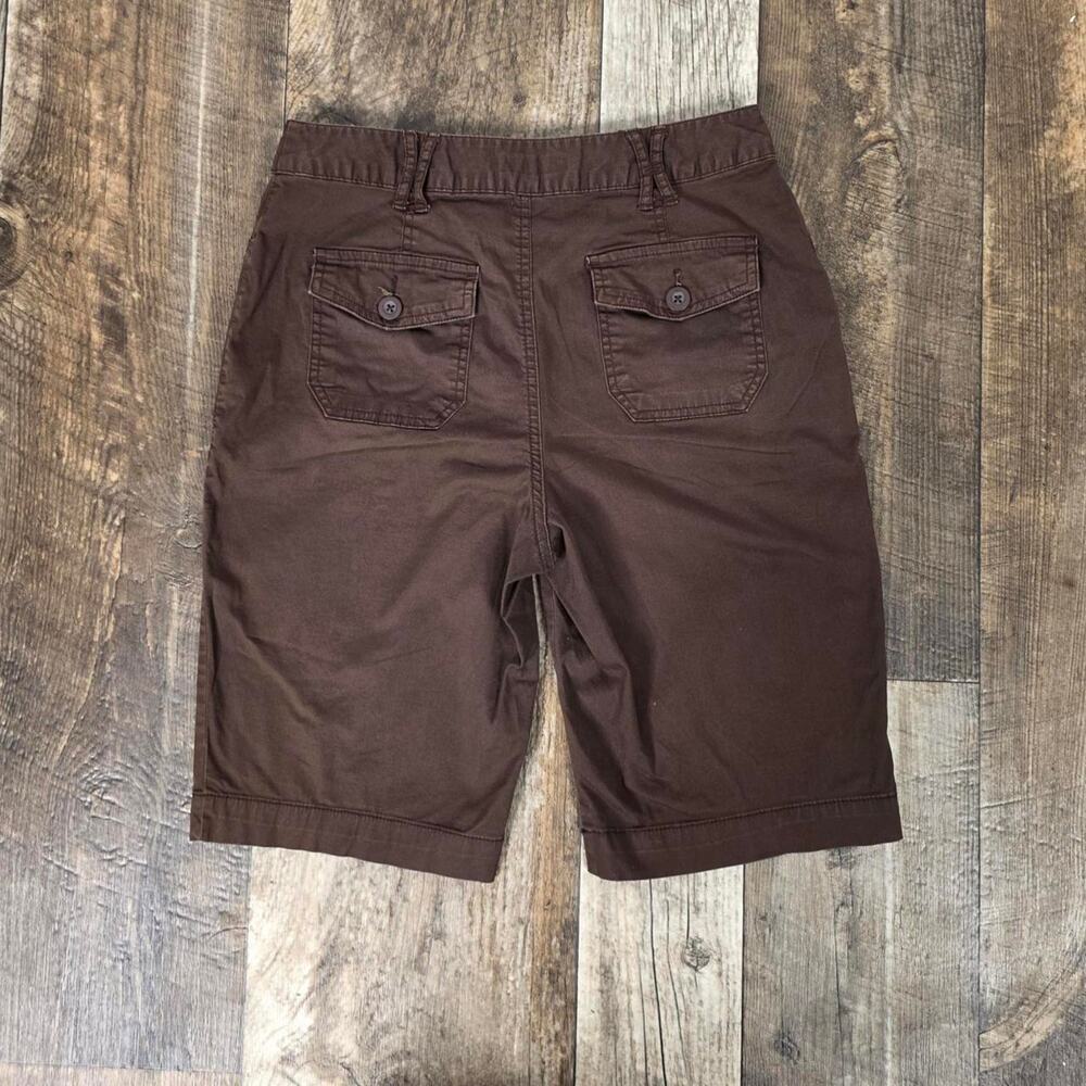 Brown Bermuda Shorts St Johns Bay Utility Safari Size 6 Gropcore Hiking